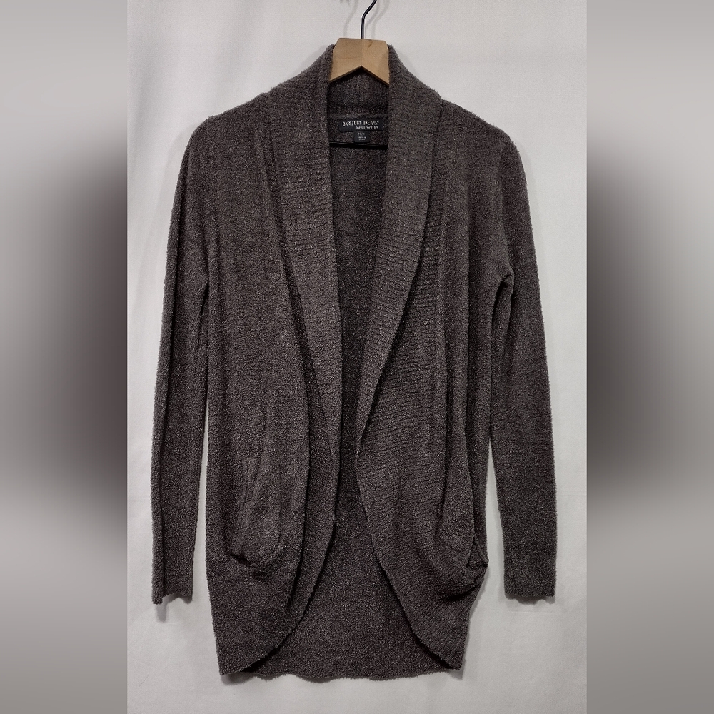 Barefoot Dreams Bamboo Chic Lite Cardigan Women's XS/S Brown Soft Warm Casual - Picture 2 of 10